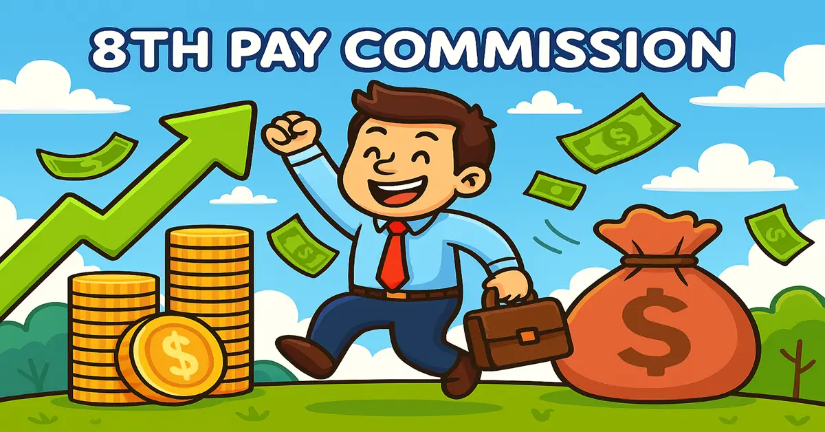 8th pay commission cartoon themed featured image