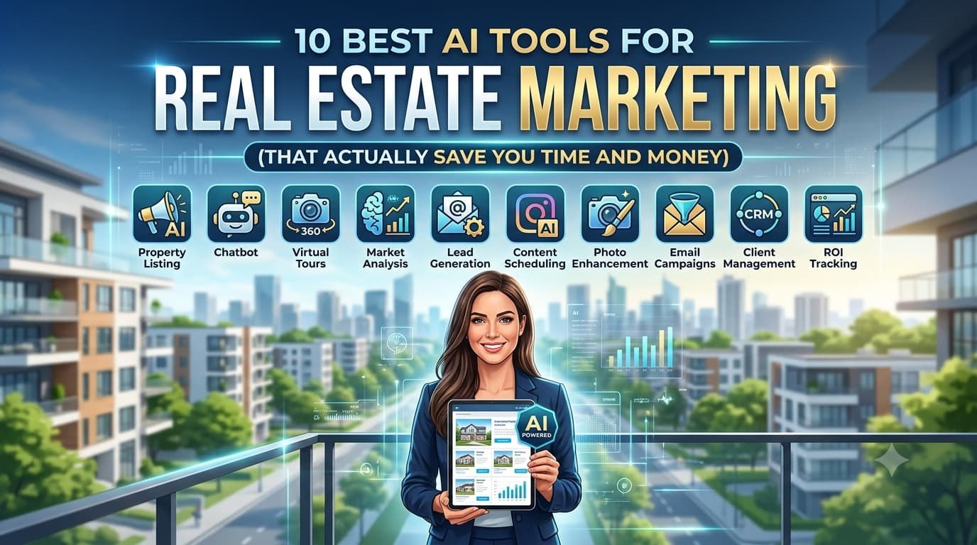10 Best AI Tools for Real Estate Marketing (That Actually Save You Time and Money)